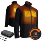 VULCAN Heated Jacket Magnetar Heat Including Powerbank - Front and Back