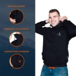 6 ETNA Verwarmde Hoodie Model Man en Details Magnetar Heat