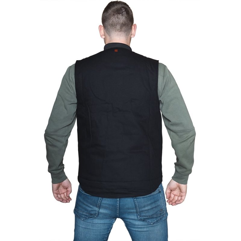 Werk bodywarmer achter