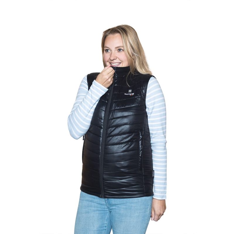 Verwarmde Bodywarmer Vrouw koud