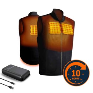 MAGMA Heated Bodywarmer Magnetar Heat Including Powerbank - Front and Back