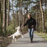 Magnetar Heat Verwarmde Bodywarmer Buiten met Hond Outdoor