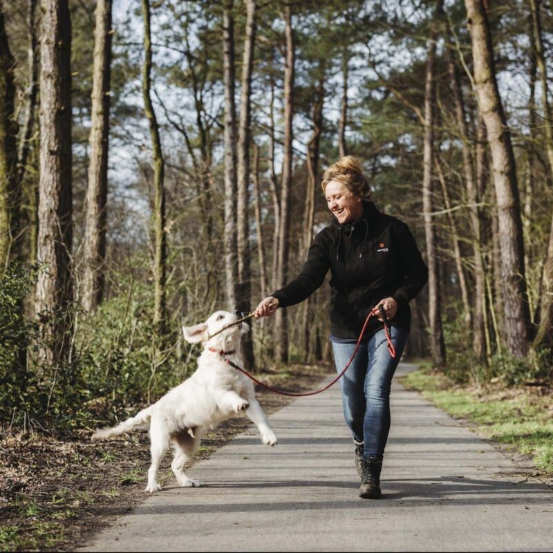 Magnetar Heat Verwarmde Bodywarmer Buiten met Hond Outdoor